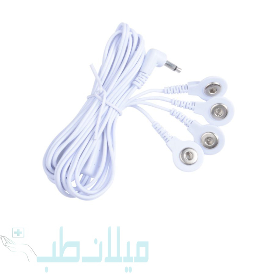 کابل رابط تنس عضلانی و فیزیوتراپی مدل 4 سر دکمه ای