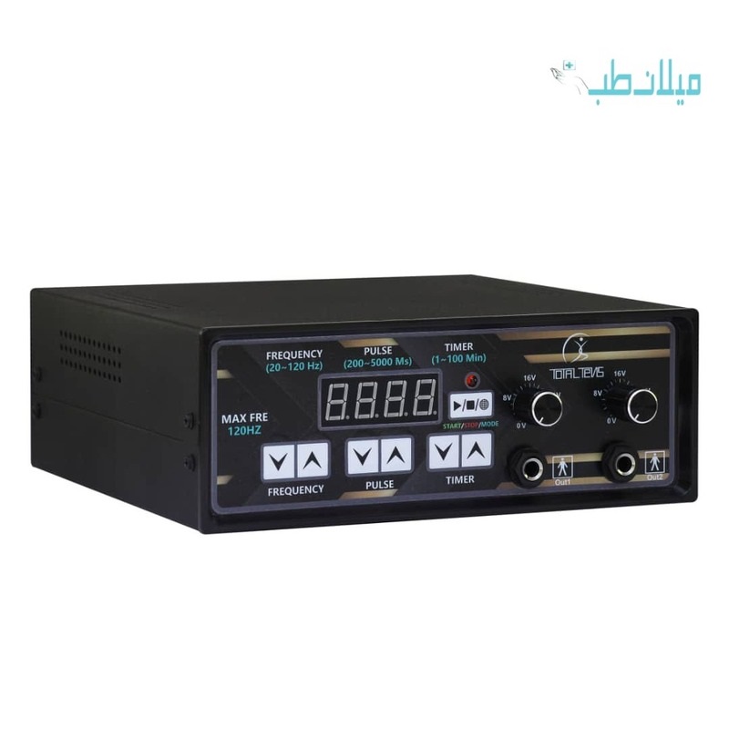 دستگاه فیزیوتراپی توتال تنس خانگی ۲کانال ۴۰۰ هرتز  ۱۰ برنامه