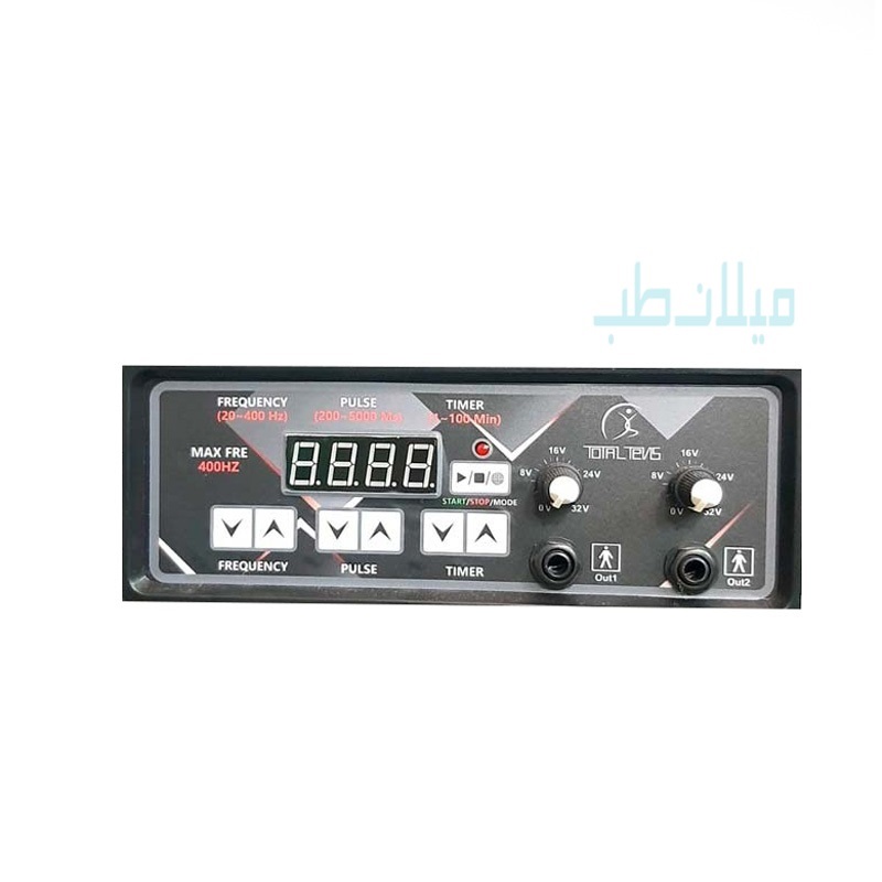 دستگاه فیزیوتراپی توتال تنس خانگی ۲کانال ۴۰۰ هرتز  ۱۰ برنامه