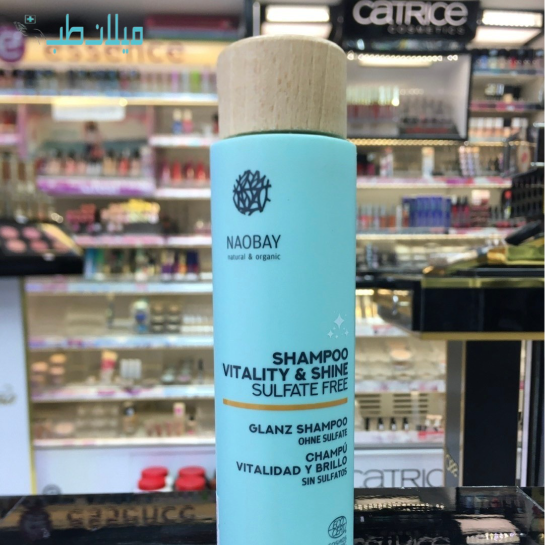 شامپو بدون سولفات احیاکننده و براق کننده نائوبی حجم 400 میلی لیتر