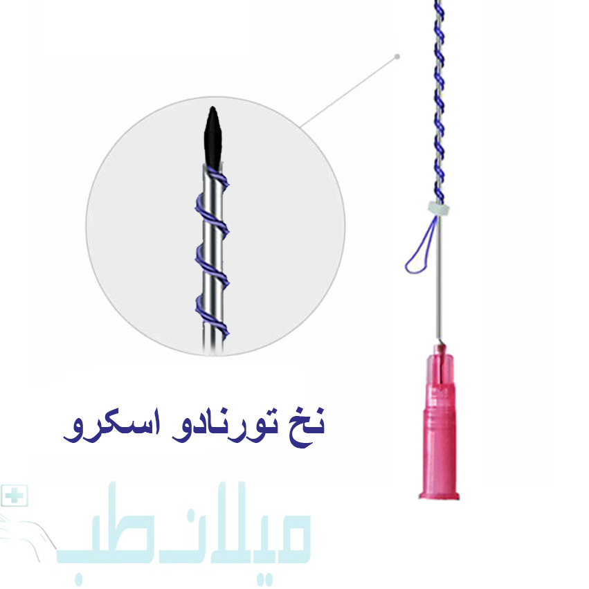 نخ کلاژن ساز Tornado Screw PDO S 23G90 mm بسته های 10 عددی TRQ کد134