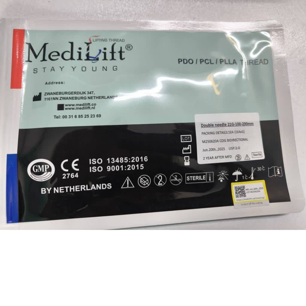 نخ لیفت دابل نیدل PCL مدیلیفت | 21G-100-290mm