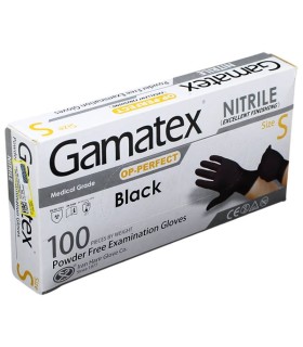 دستکش نیتریل مشکی دارای سایز بندی NITRILE یک کارتن شامل 20 بسته 100 عددی